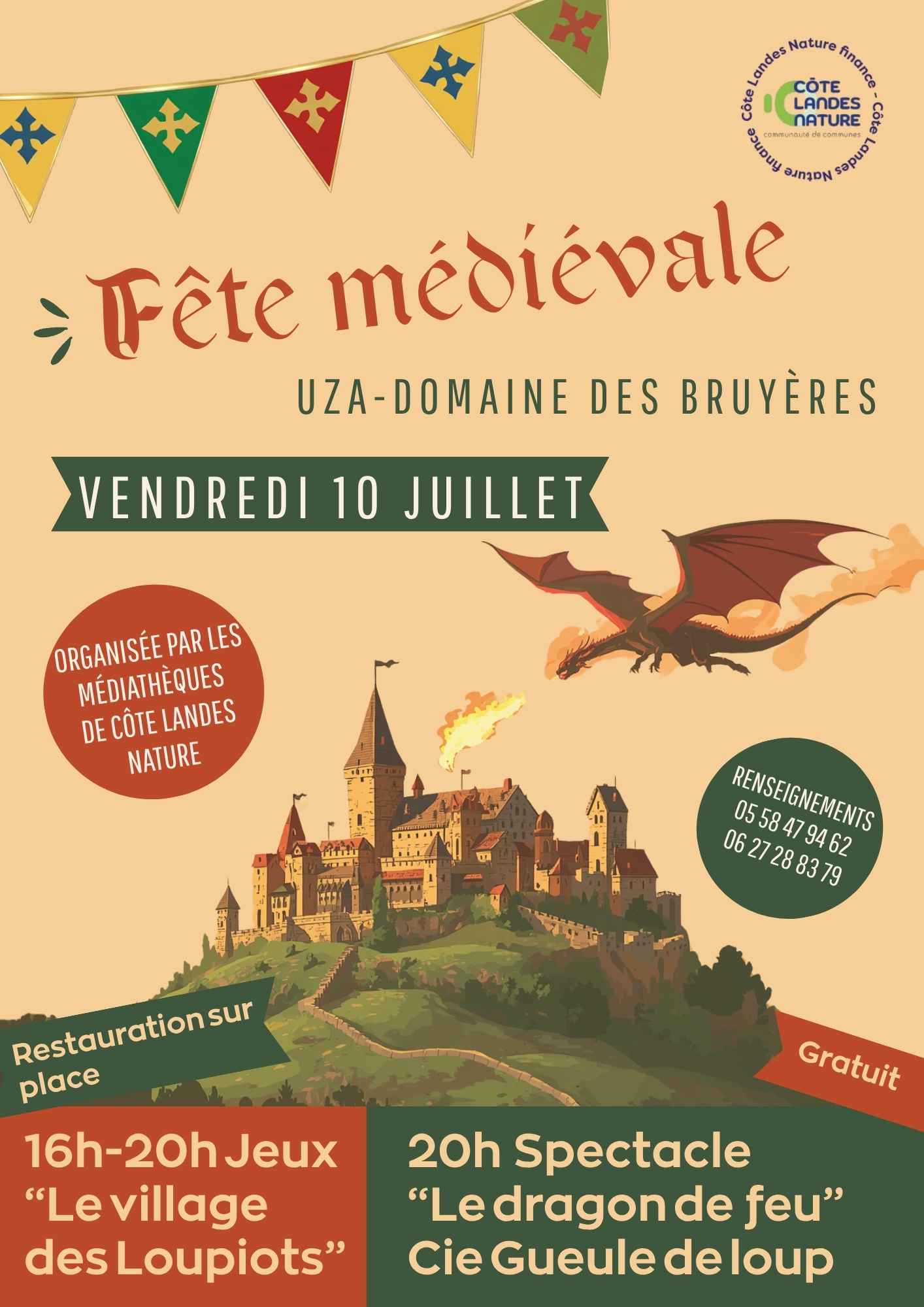 Affiche médiévale village et dragon.jpg
